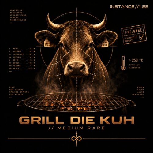 Grill die Kuh (Medium rare Version) Artwork