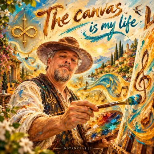 The canvas is my life Artwork